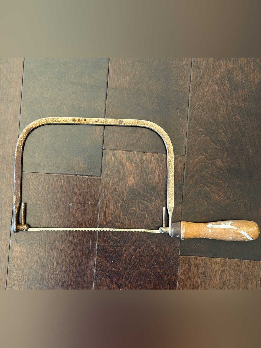 Vintage Coping Saw With Wood Handle Vintage Tool Crafting Woodworking
